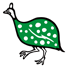 カンガ：緑