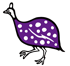 カンガ：紫