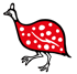 カンガ：赤